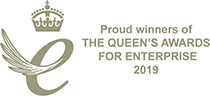 Proud winners of the Queen's award for enterprise 2019