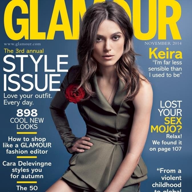 glamour magazine cover page