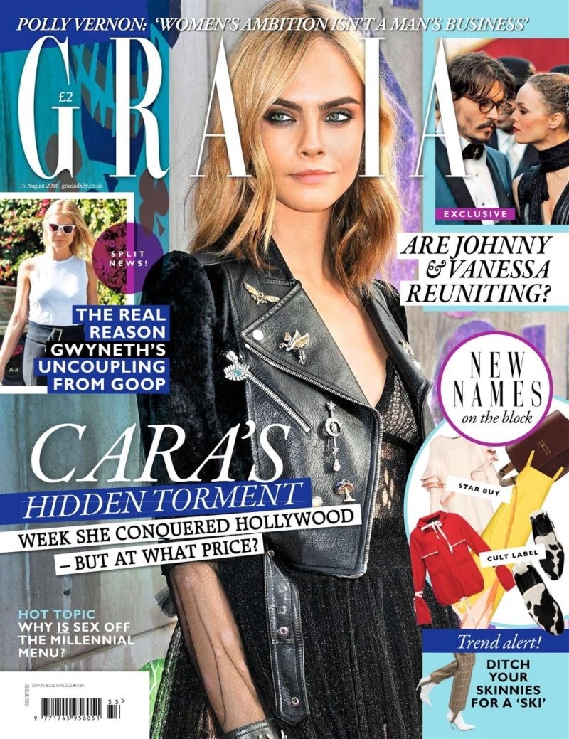 grazia magazine front cover