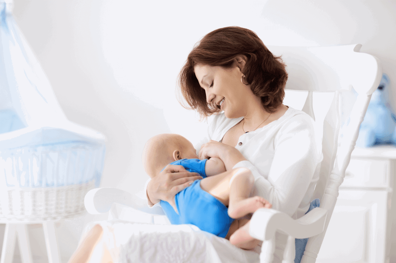 breastfeeding woman