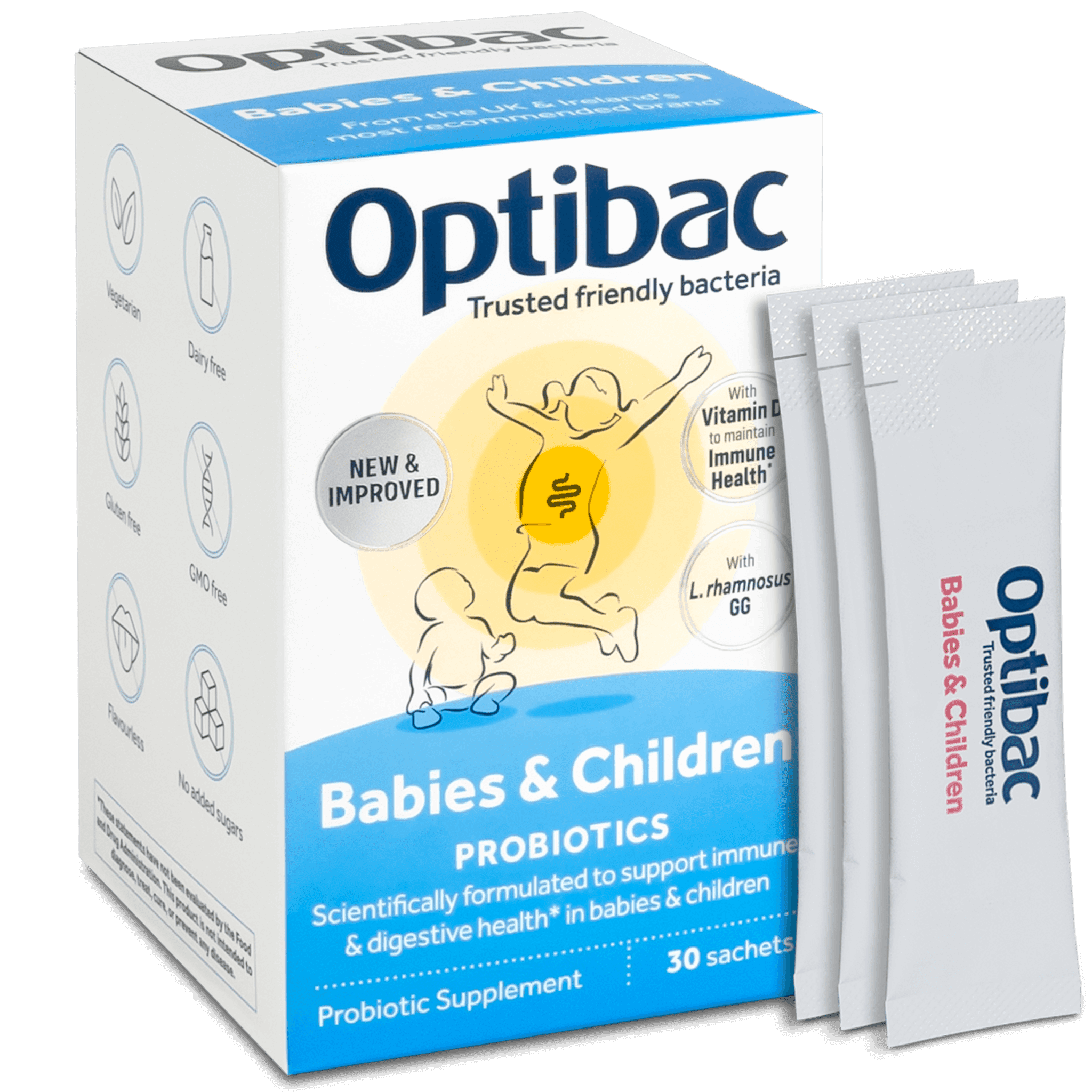 Optibac Probiotics Babies & Children | childrens probiotic with added Vitamin D