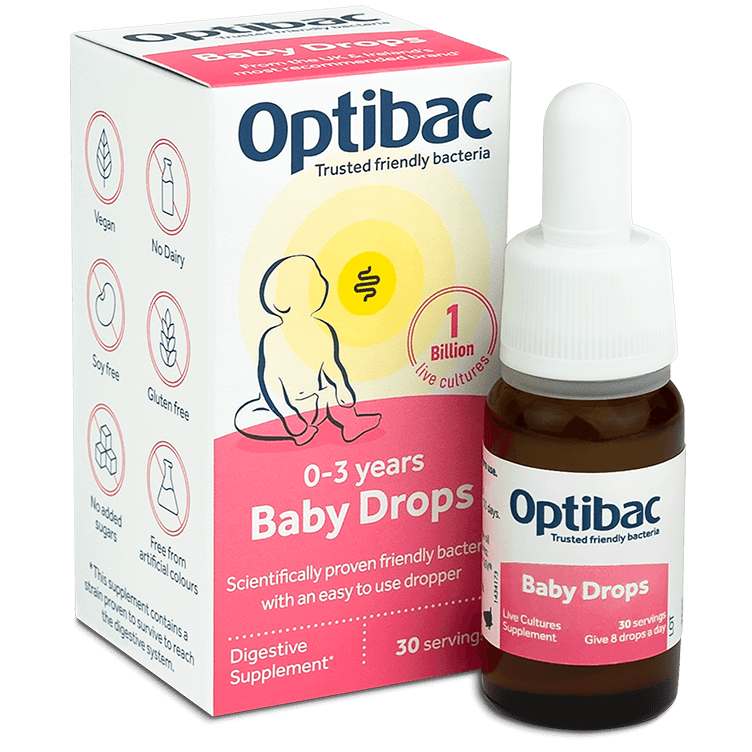 Optibac Probiotics Baby Drops | infant probiotics for babies and newborns