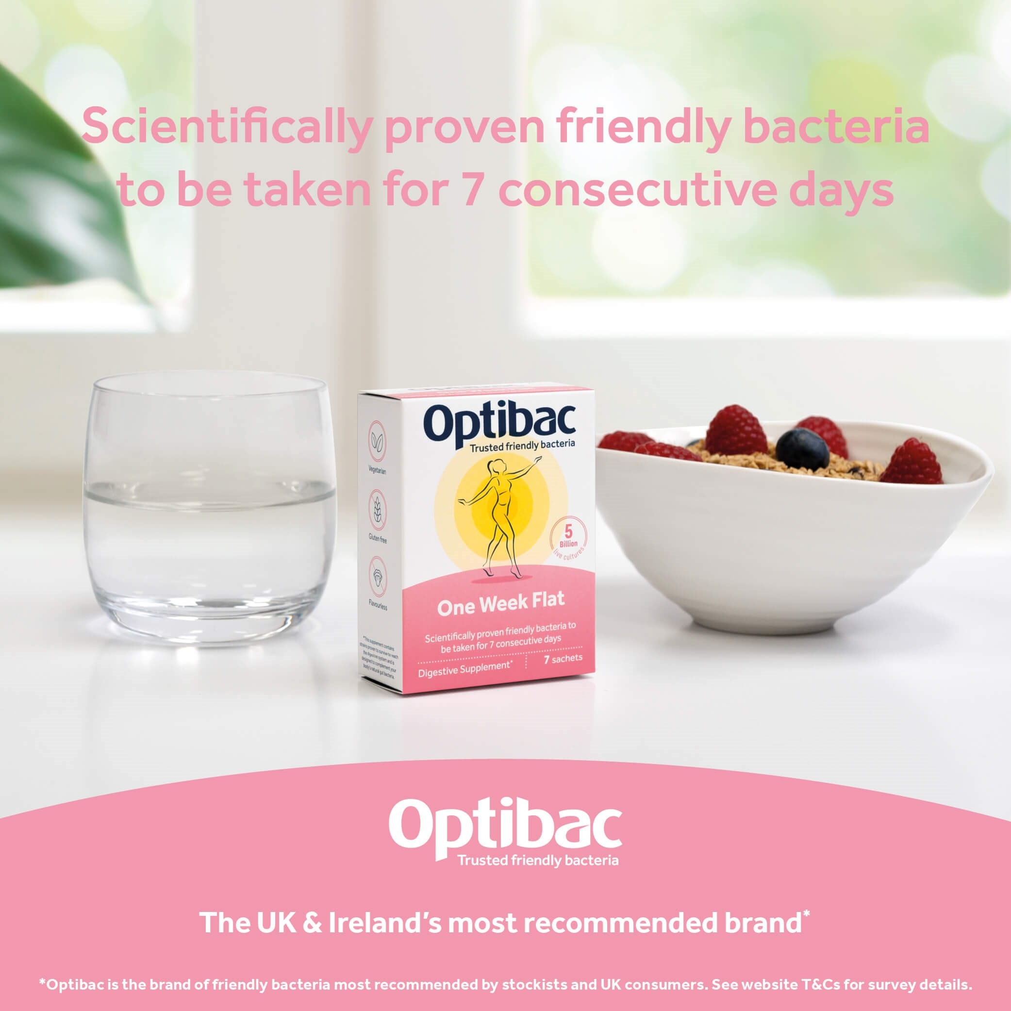 Optibac Probiotics One Week Flat - probiotic sachets